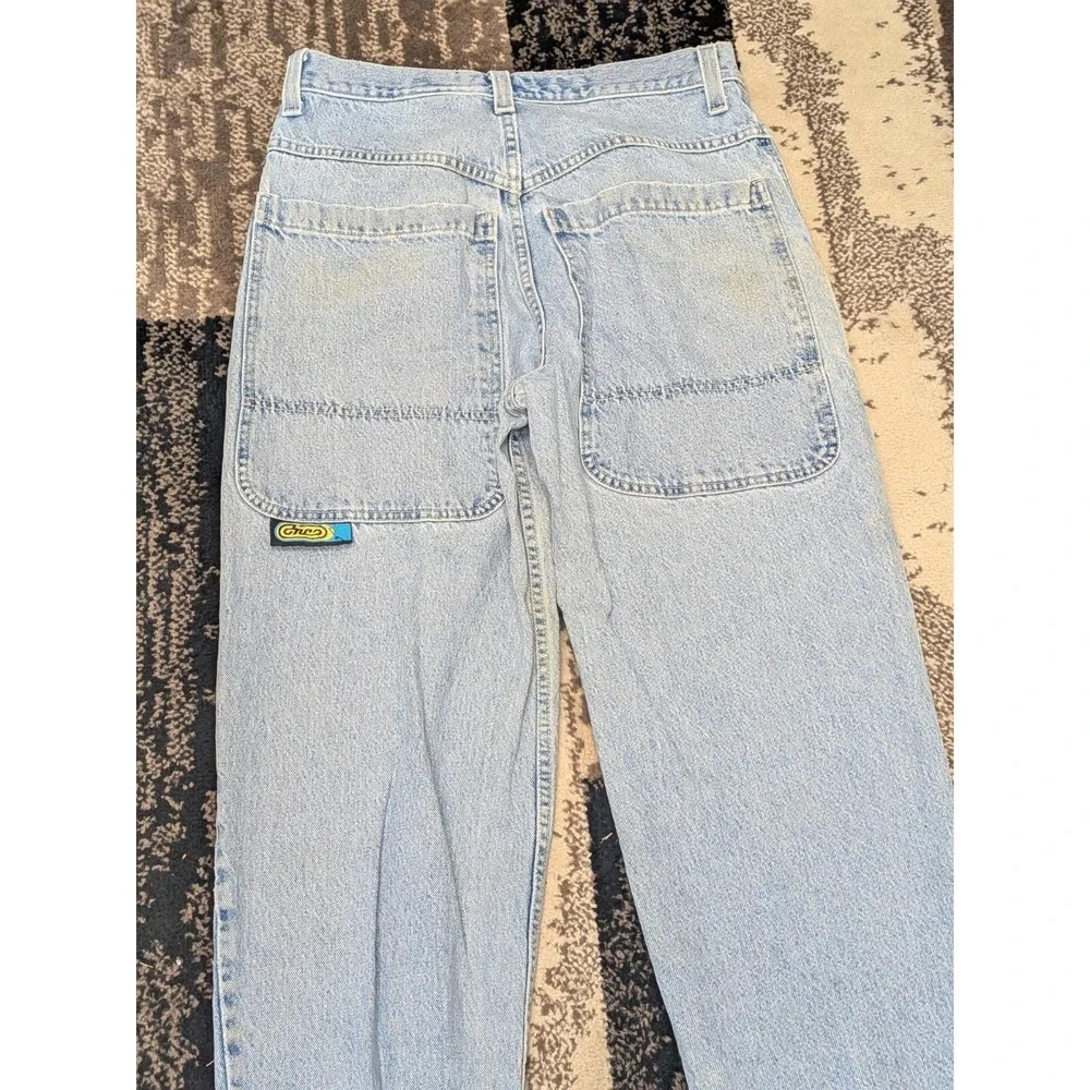 Vintage 90s JNCO Player 170 Jeans USA 33x30 Fit 32x28 Baggy Wide Leg Distressed